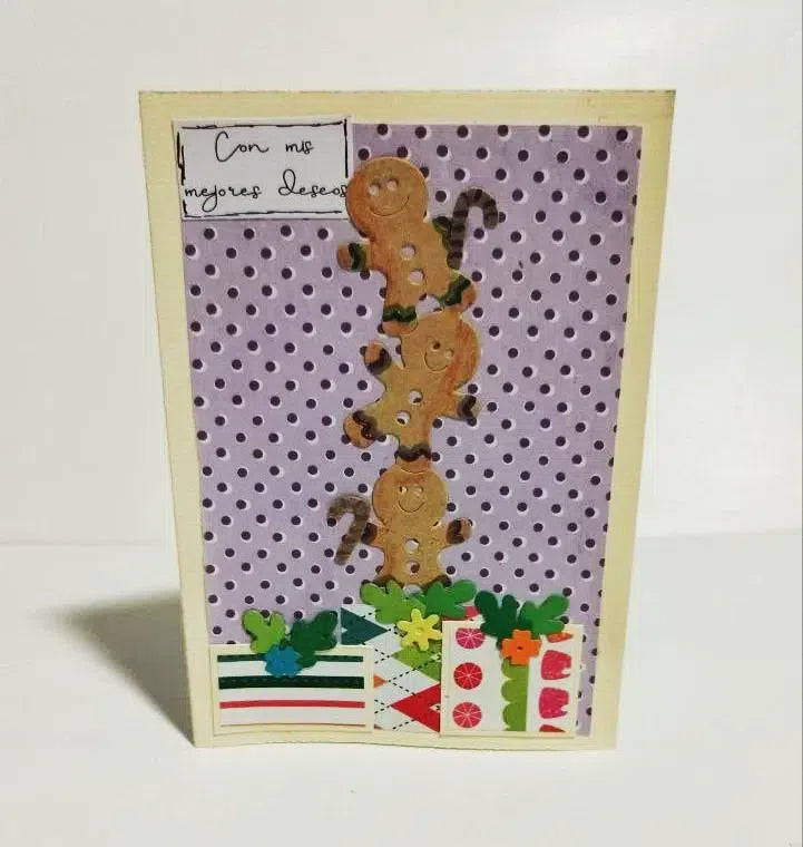 Kokorosa Metal Cutting Dies with 3 Cute Gingerbread Man