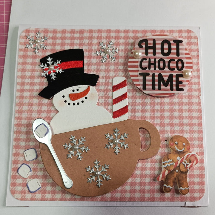 Kokorosa Metal Cutting Dies with Snowman in the Cup