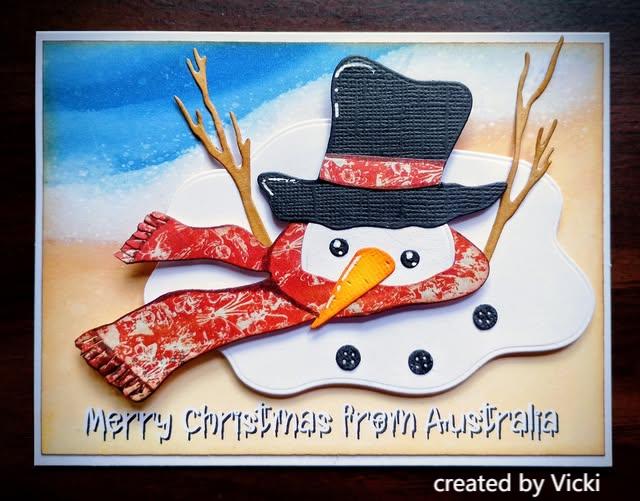 Kokorosa Metal Cutting Dies with Melting Snowman