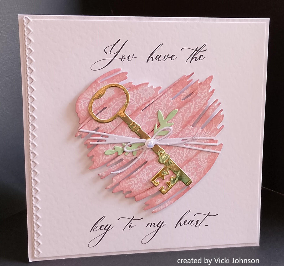 Kokorosa Metal Cutting Dies with Painting Heart Shape