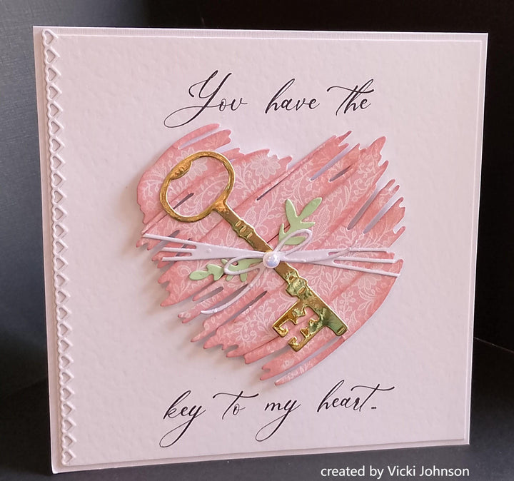 Kokorosa Metal Cutting Dies with Painting Heart Shape