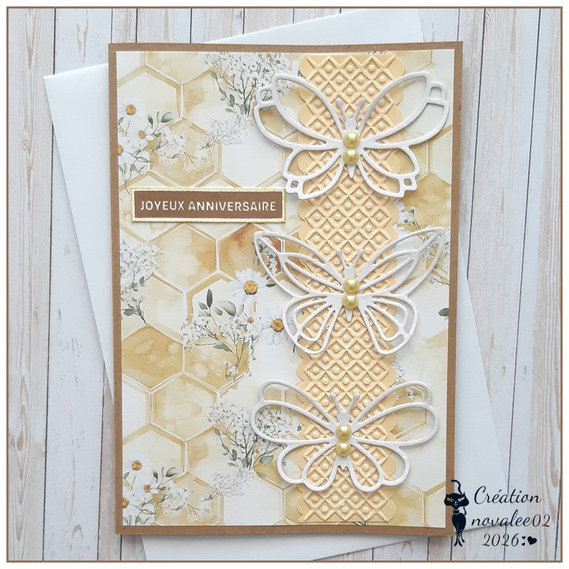 Kokorosa Grid Decoration Plastic Embossing Folder