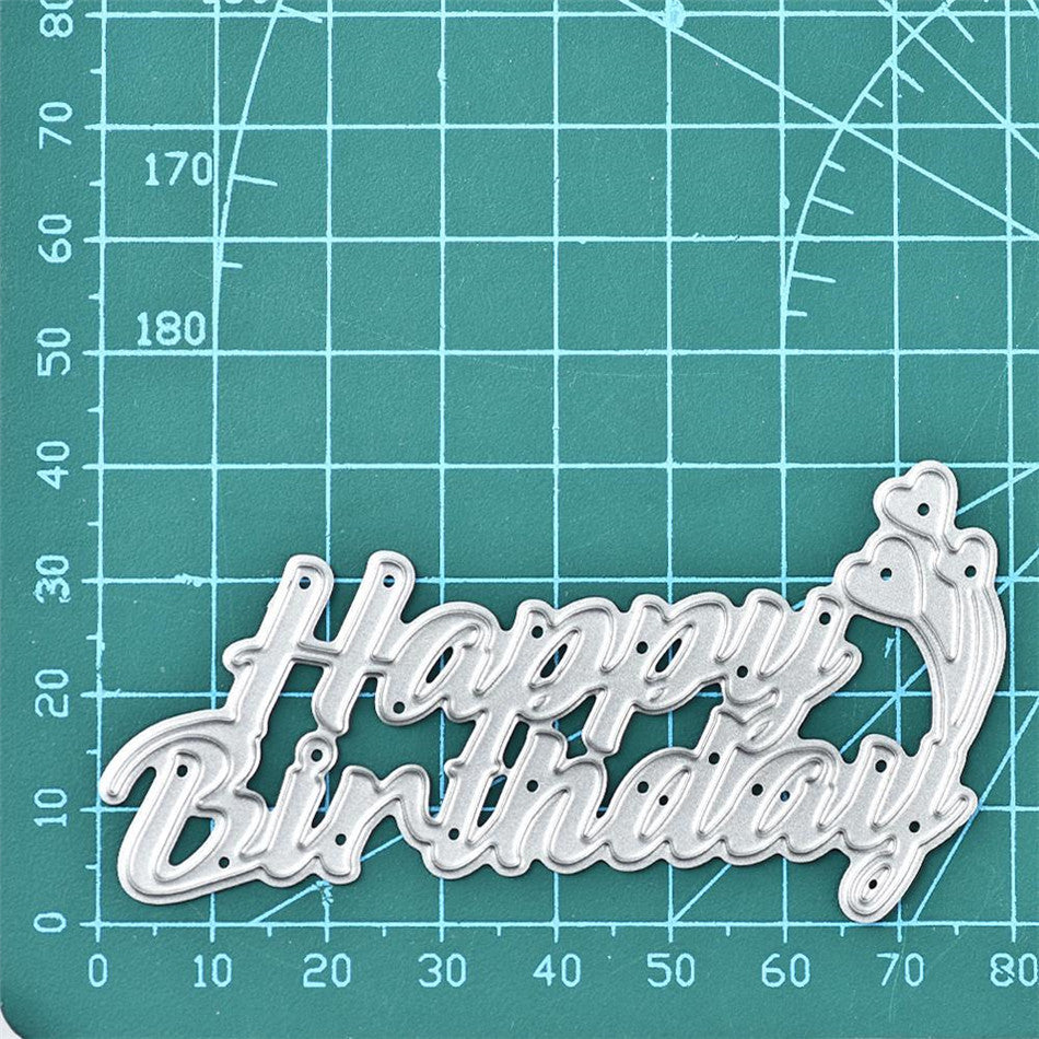 Kokorosa Metal Cutting Dies with Happy Birthday Word