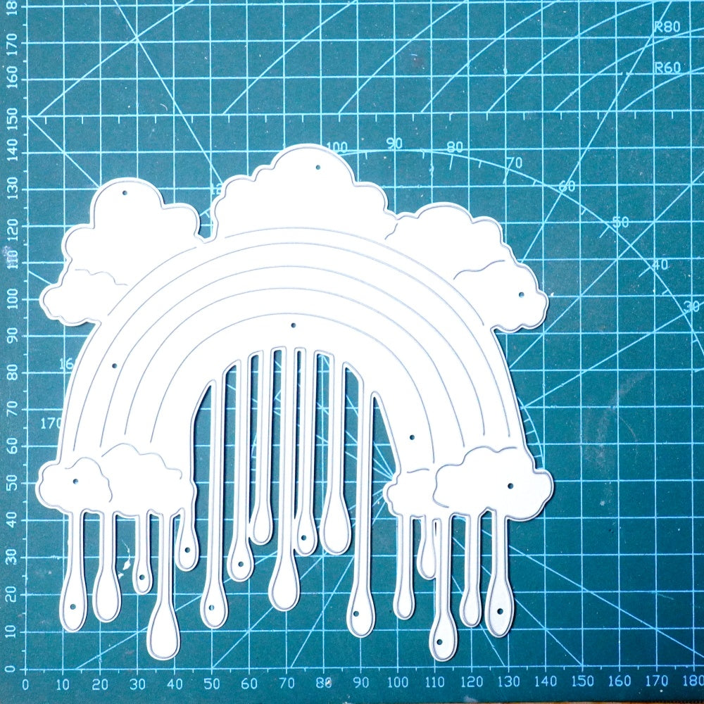 Kokorosa Metal Cutting Dies with Rainbow Rain