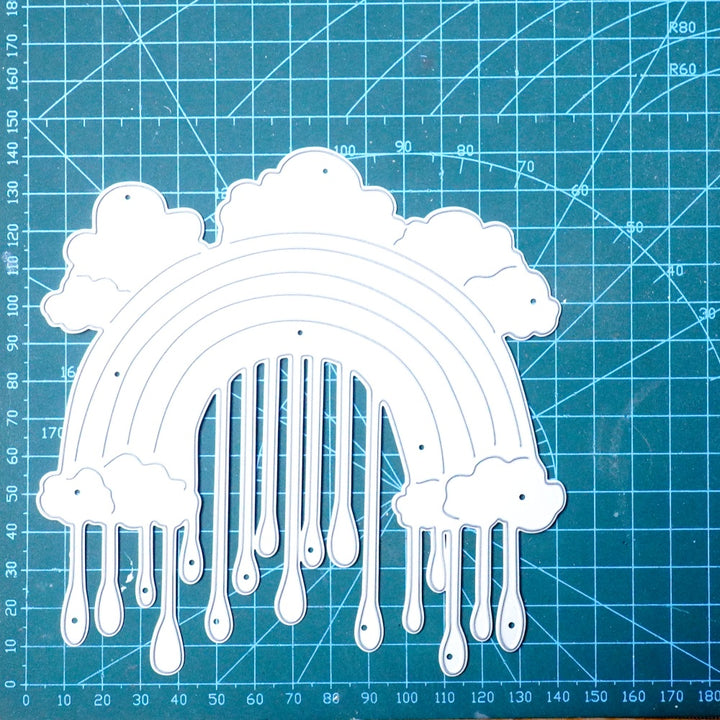 Kokorosa Metal Cutting Dies with Rainbow Rain