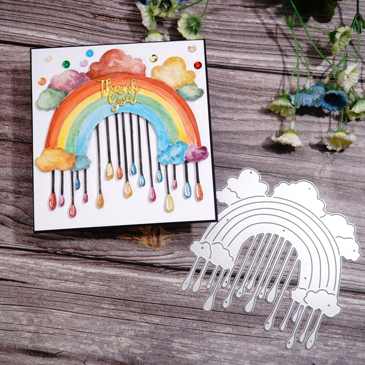 Kokorosa Metal Cutting Dies with Rainbow Rain