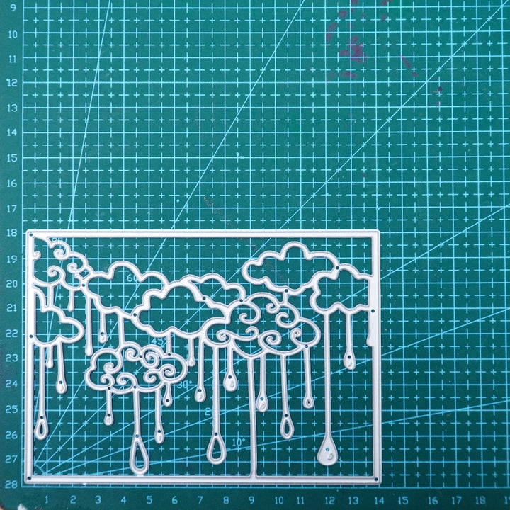 Kokorosa Metal Cutting Dies with Rainy Background Board