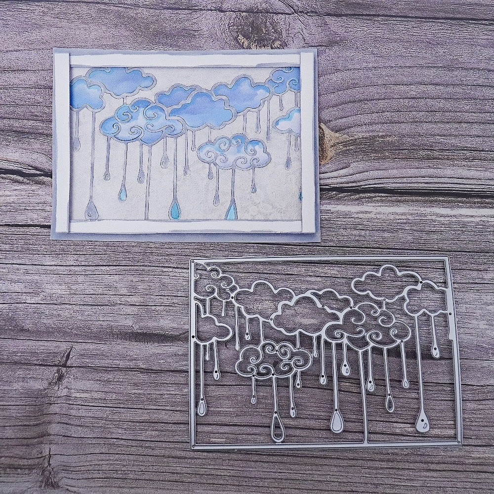 Kokorosa Metal Cutting Dies with Rainy Background Board