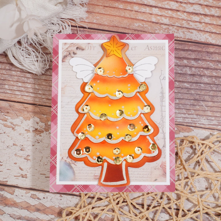 Kokorosa Metal Cutting Dies with Christmas Tree and Wing