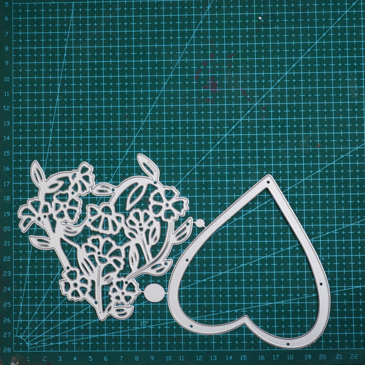 Kokorosa Metal Cutting Dies with Flowers Heart