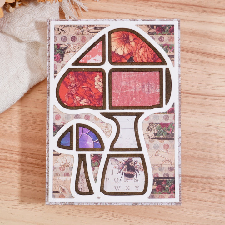 Kokorosa Metal Cutting Dies with Mushroom Background Board