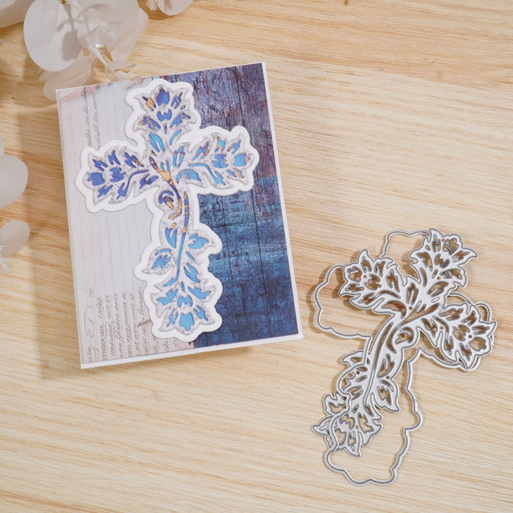 Kokorosa Metal Cutting Dies with Flowers Cross
