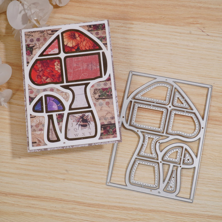 Kokorosa Metal Cutting Dies with Mushroom Background Board