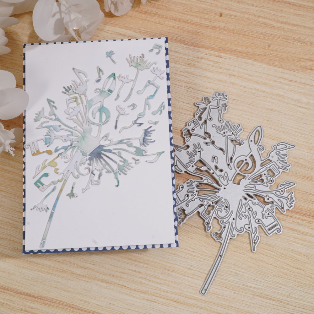 Kokorosa Metal Cutting Dies with Musical Note Dandelion
