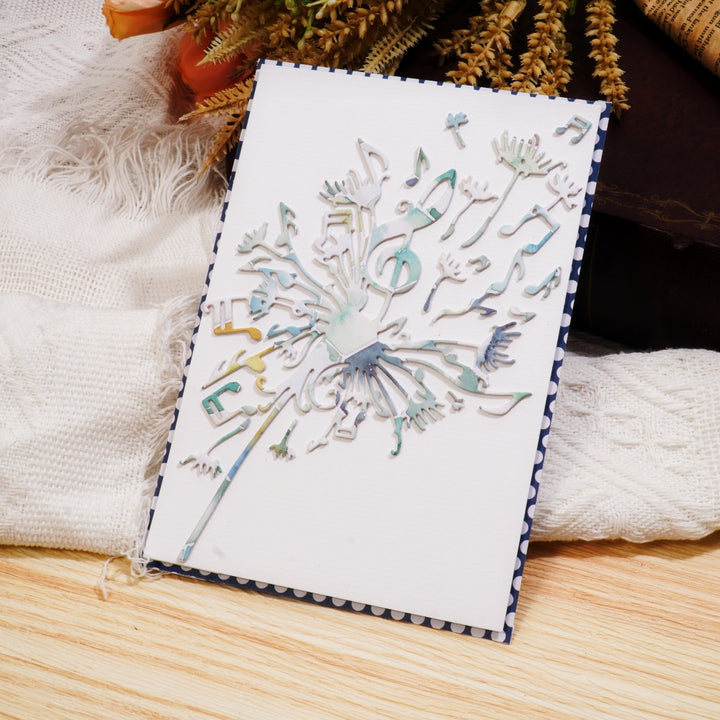 Kokorosa Metal Cutting Dies with Musical Note Dandelion