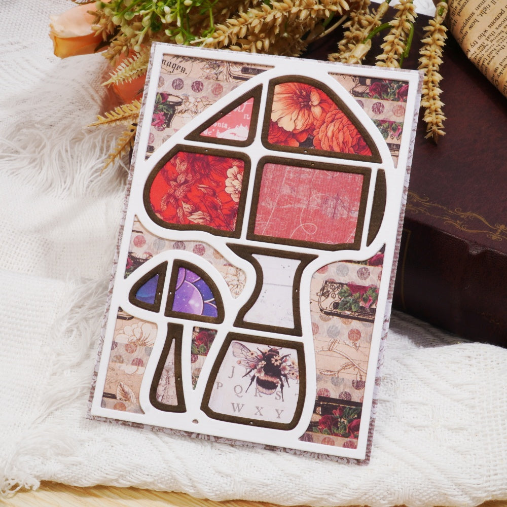 Kokorosa Metal Cutting Dies with Mushroom Background Board