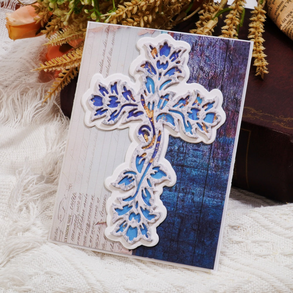 Kokorosa Metal Cutting Dies with Flowers Cross