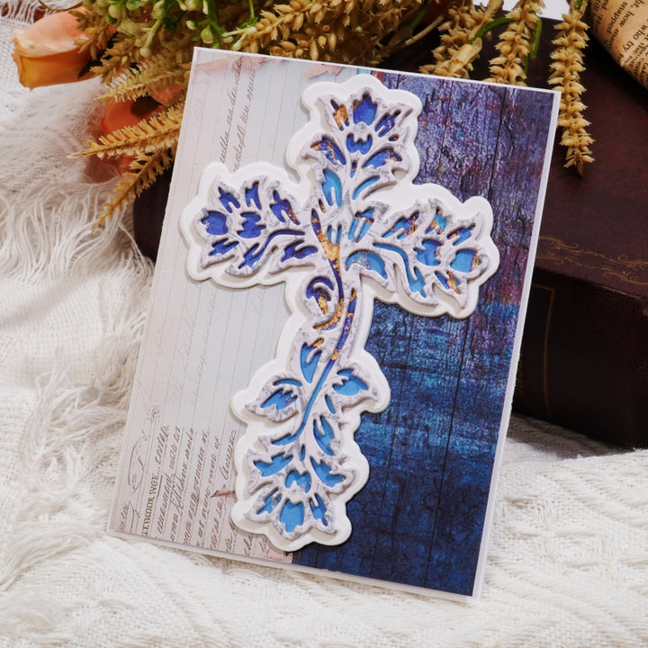 Kokorosa Metal Cutting Dies with Flowers Cross