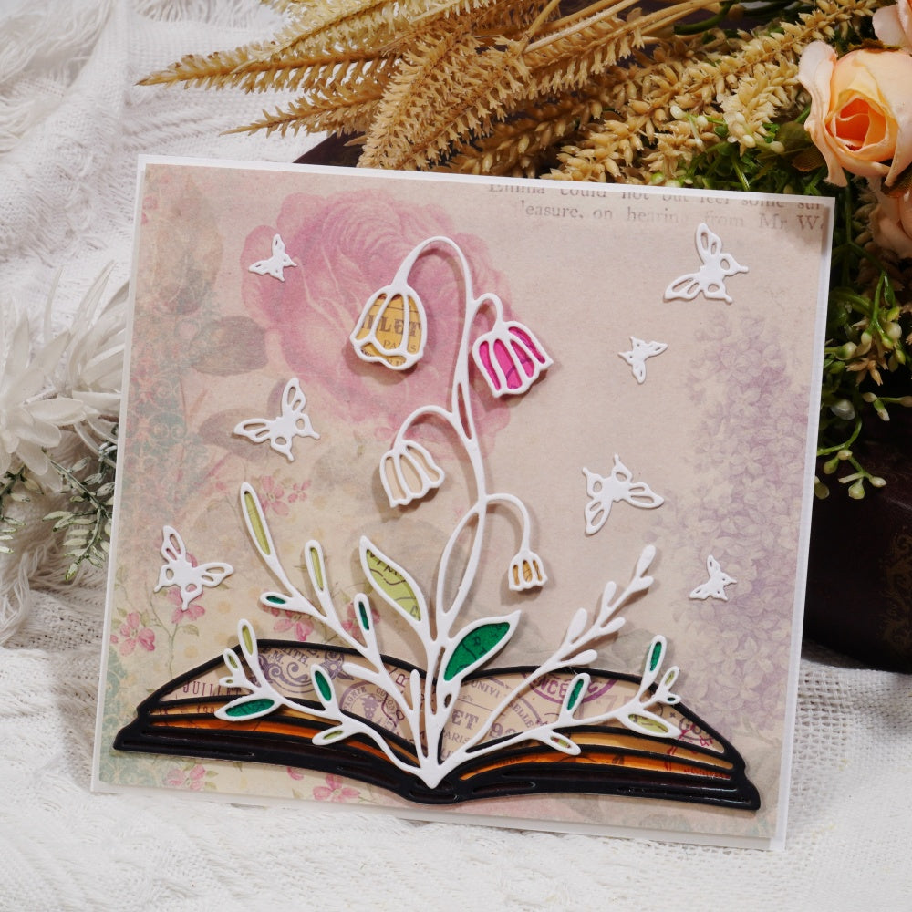 Kokorosa Metal Cutting Dies with Flower on the Book