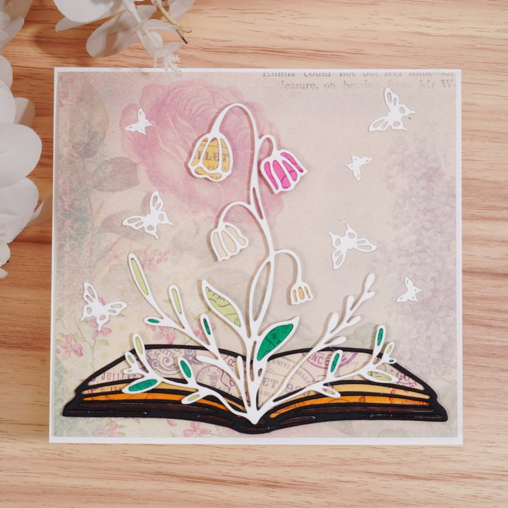 Kokorosa Metal Cutting Dies with Flower on the Book