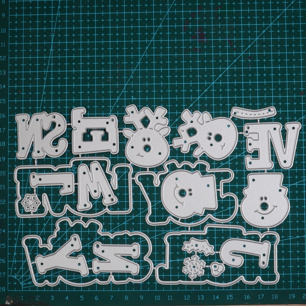 Kokorosa Metal Cutting Dies with LOVE SNOW NOEL JOY Word
