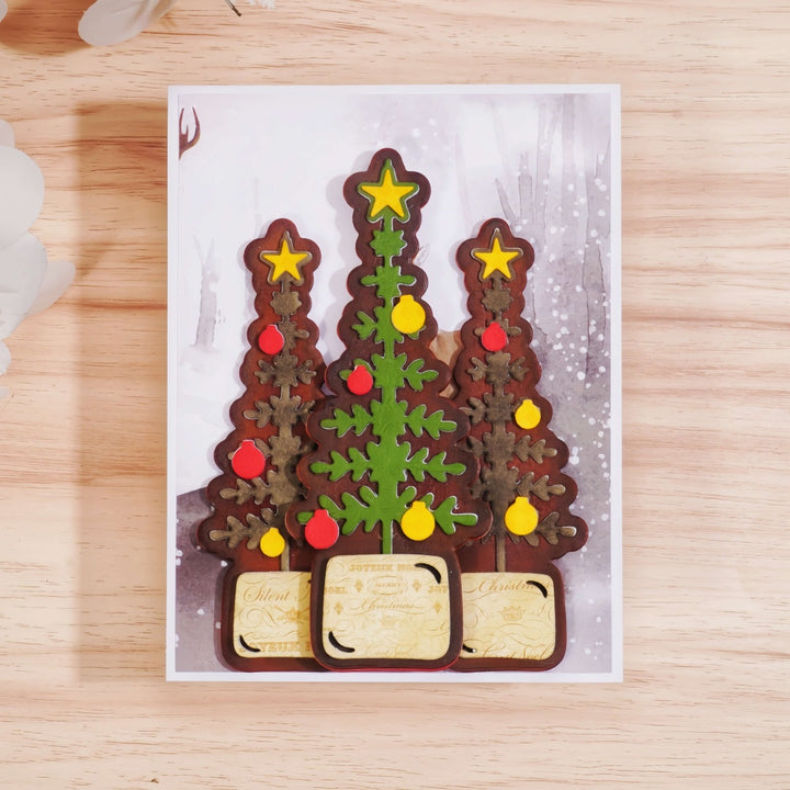 Kokorosa Metal Cutting Dies with Potted Christmas Tree