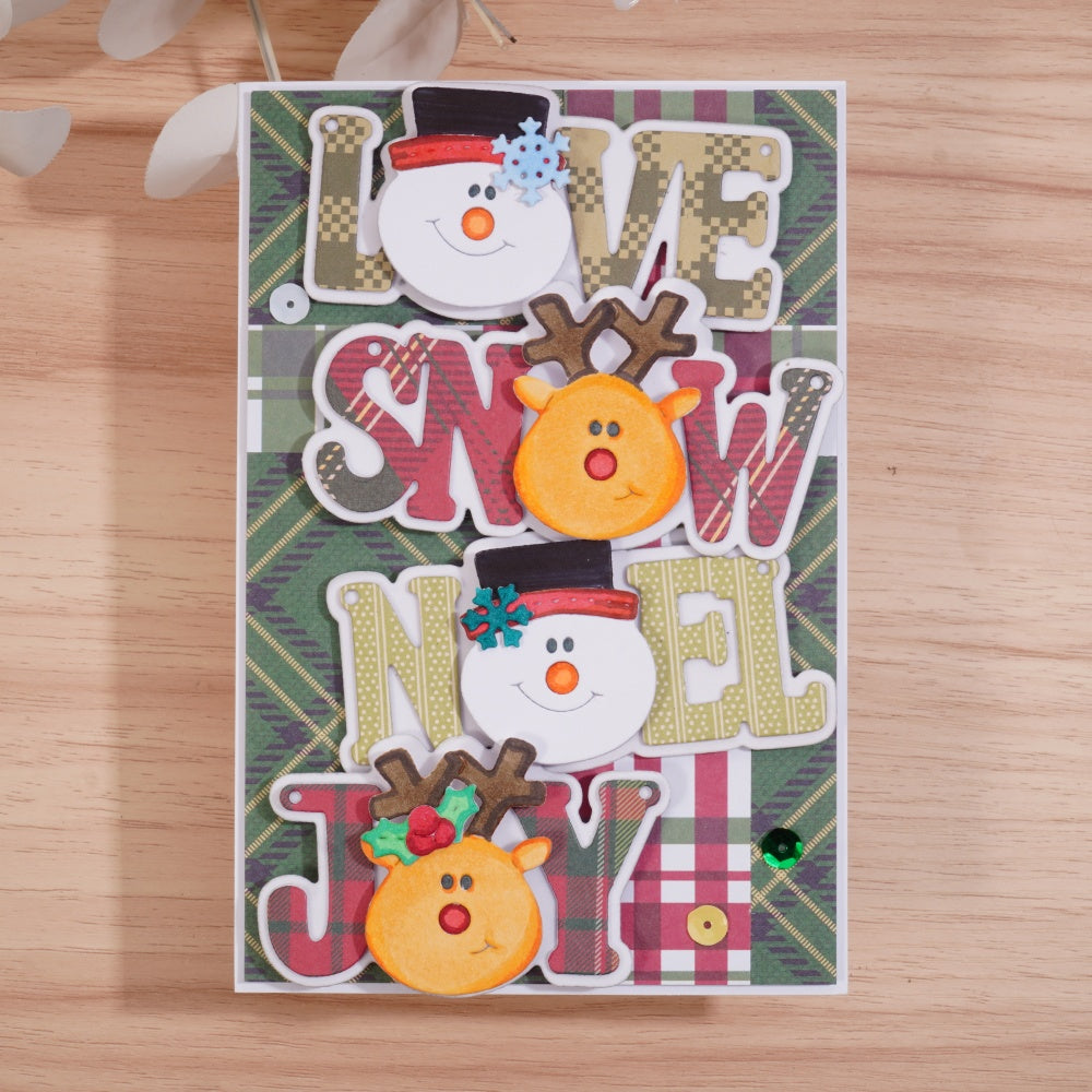 Kokorosa Metal Cutting Dies with LOVE SNOW NOEL JOY Word