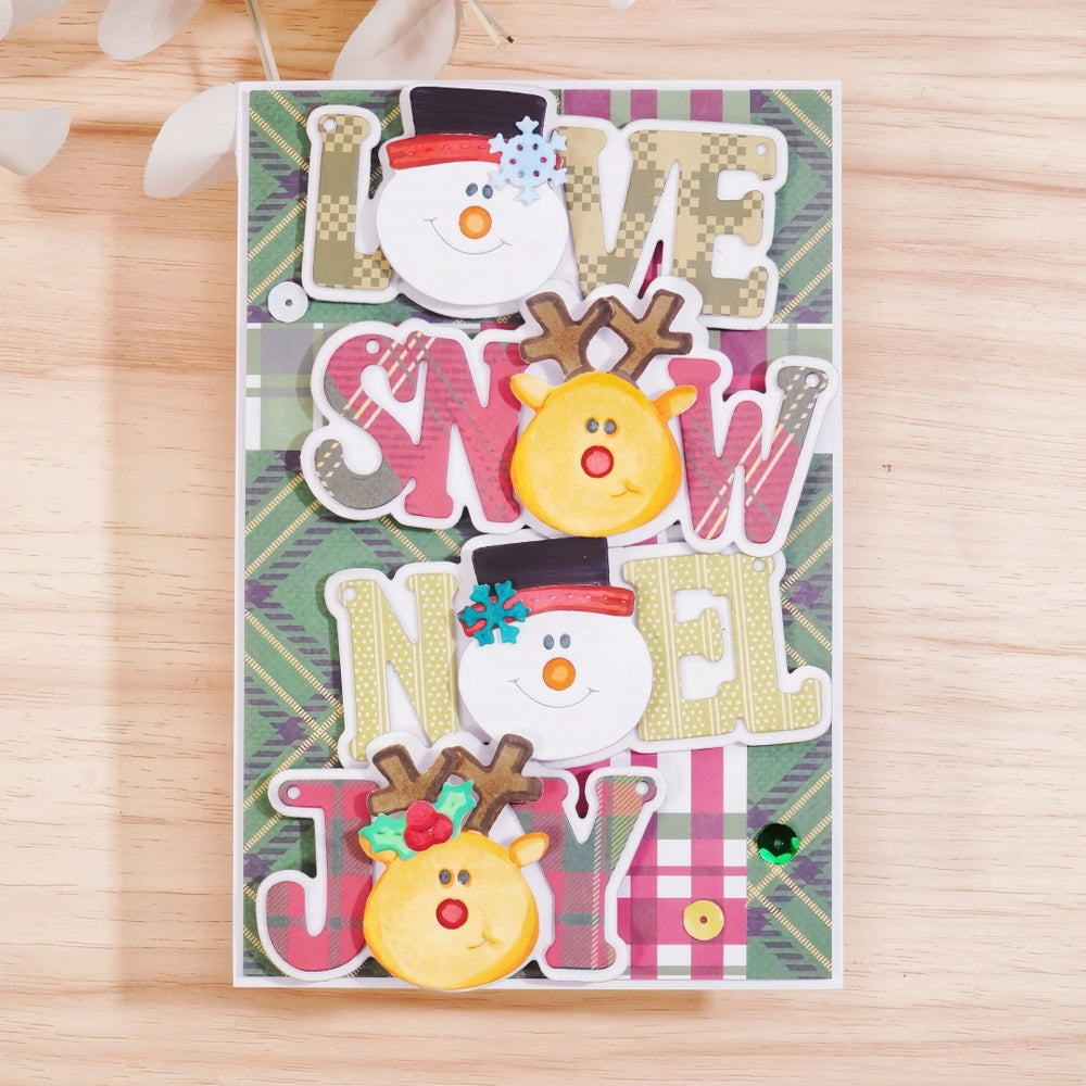 Kokorosa Metal Cutting Dies with LOVE SNOW NOEL JOY Word