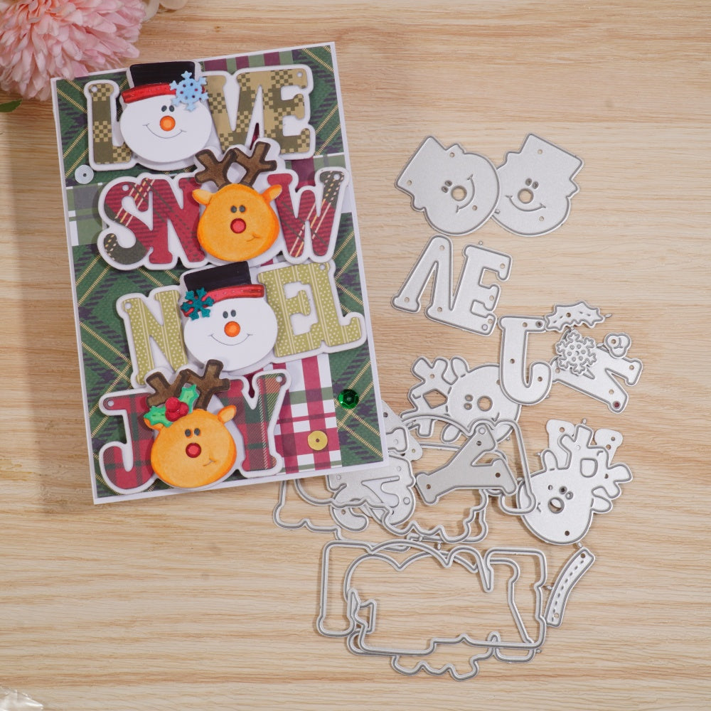 Kokorosa Metal Cutting Dies with LOVE SNOW NOEL JOY Word