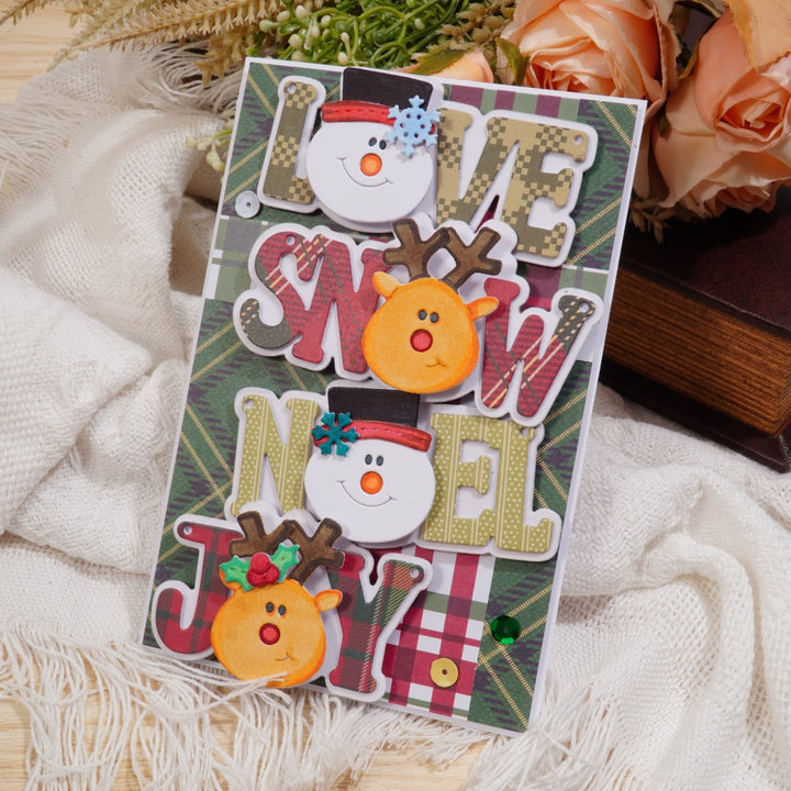 Kokorosa Metal Cutting Dies with LOVE SNOW NOEL JOY Word