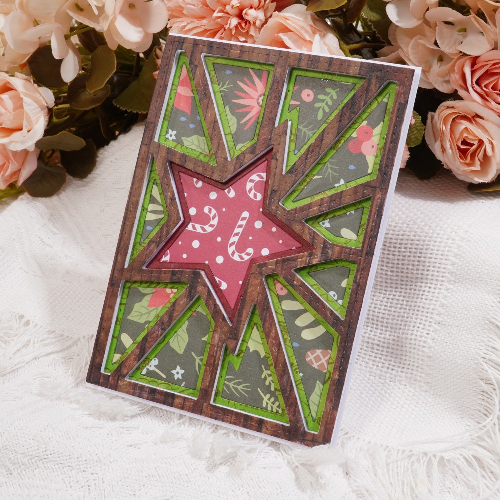 Kokorosa Metal Cutting Dies with Star Background Board