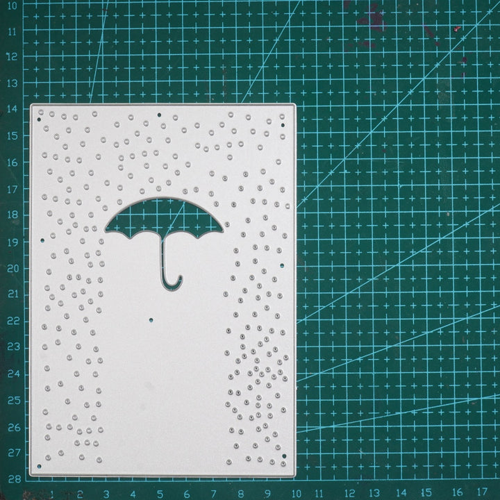 Kokorosa Metal Cutting Dies with Rainy Day Background Board