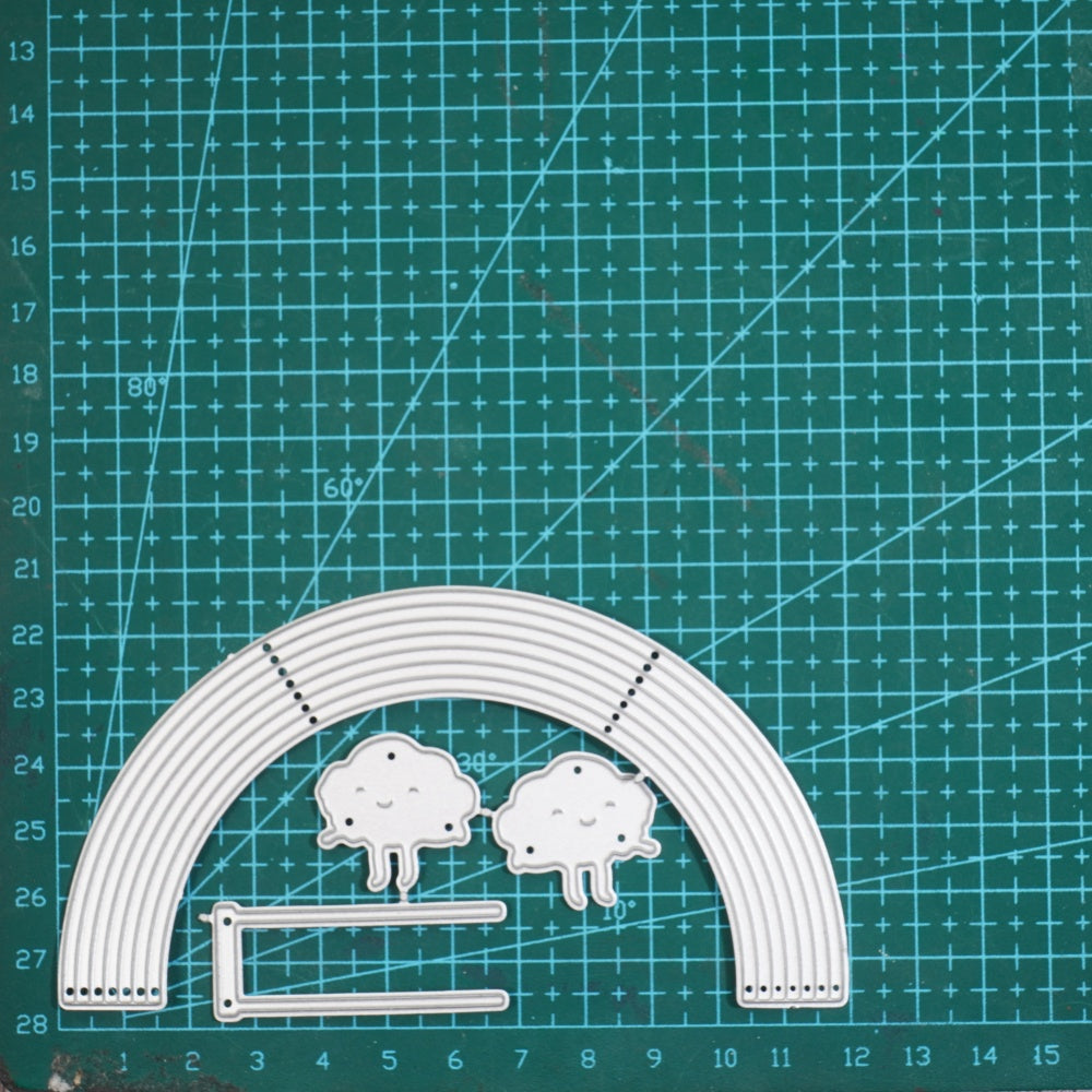 Kokorosa Metal Cutting Dies with Clouds Swinging on Rainbow