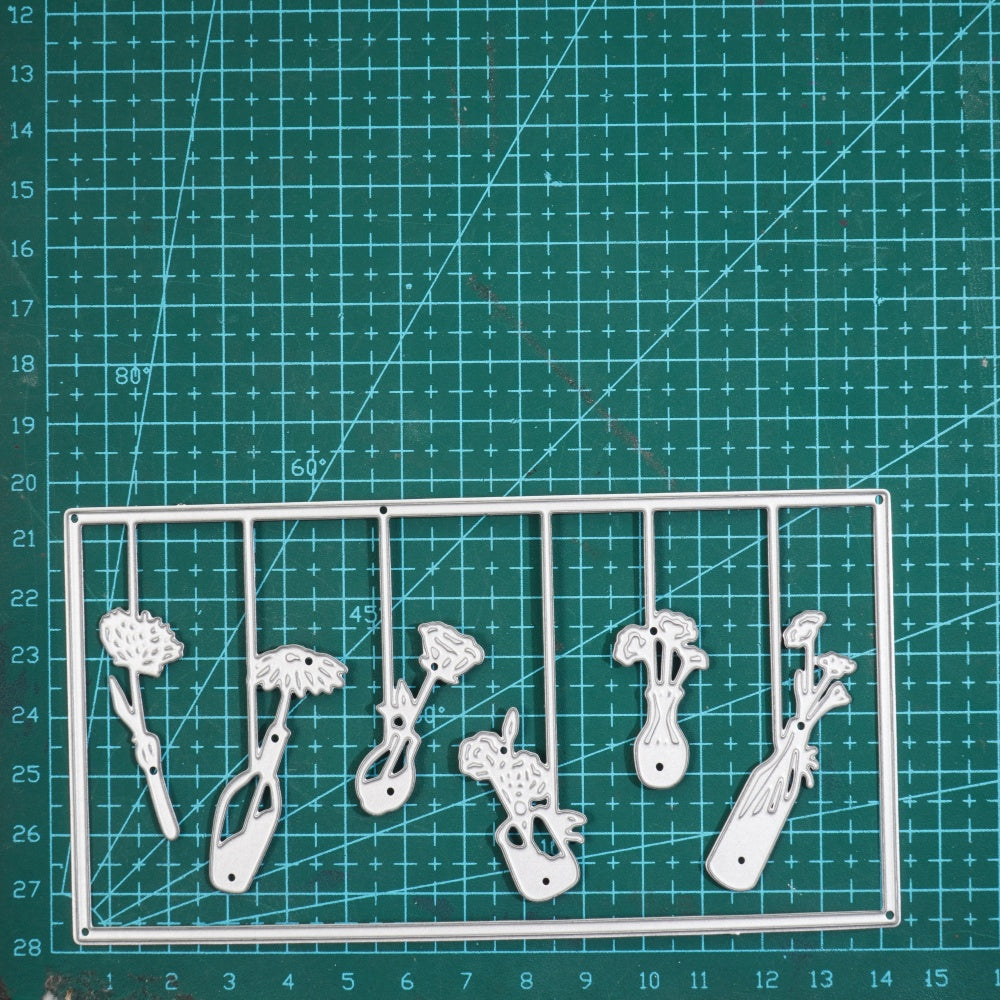 Kokorosa Metal Cutting Dies with Hanging Flower Bottles