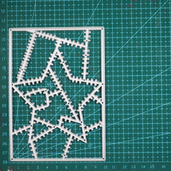 Kokorosa Metal Cutting Dies with Mended Star Background Board