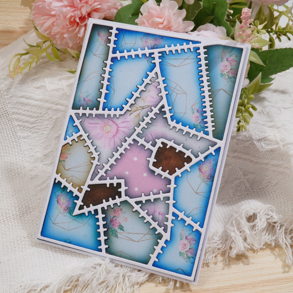 Kokorosa Metal Cutting Dies with Mended Star Background Board