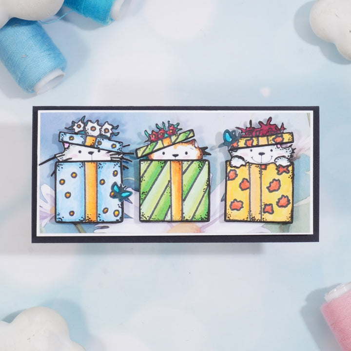 Kokorosa Metal Cutting Dies with Gift Box Cats