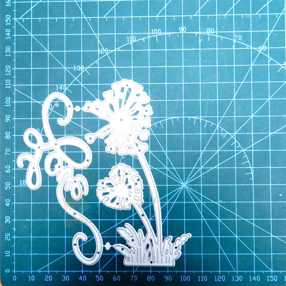 Kokorosa Metal Cutting Dies with Dandelion and Love Word