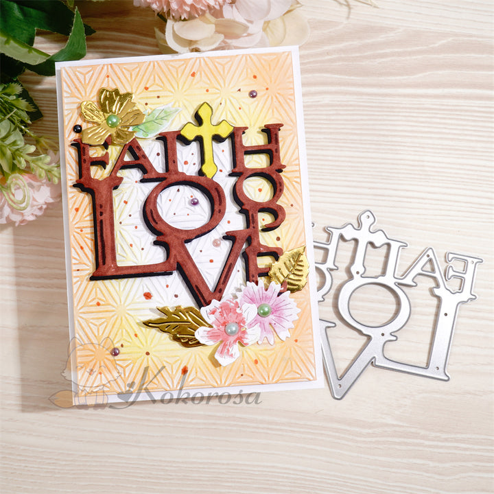 Kokorosa Metal Cutting Dies with Earth Love Word