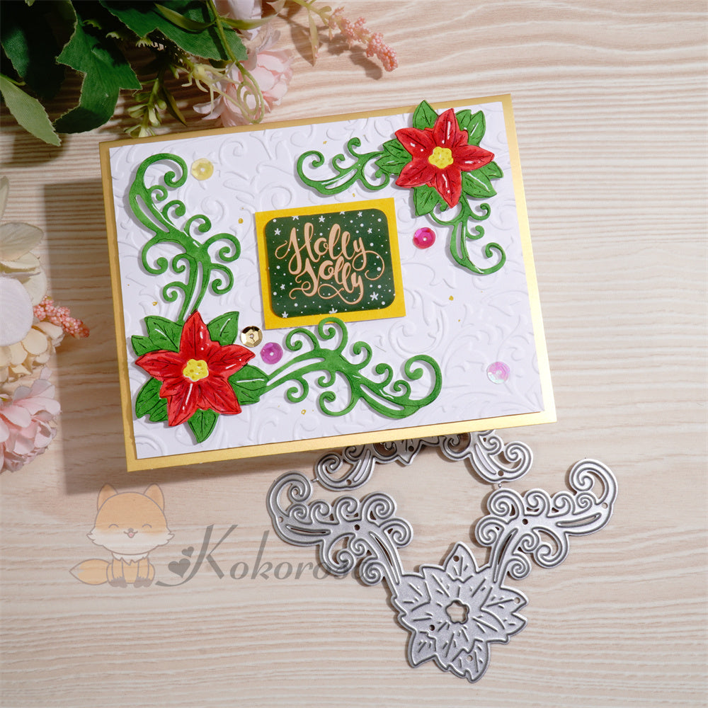 Kokorosa Metal Cutting Dies with Flower Lace Border