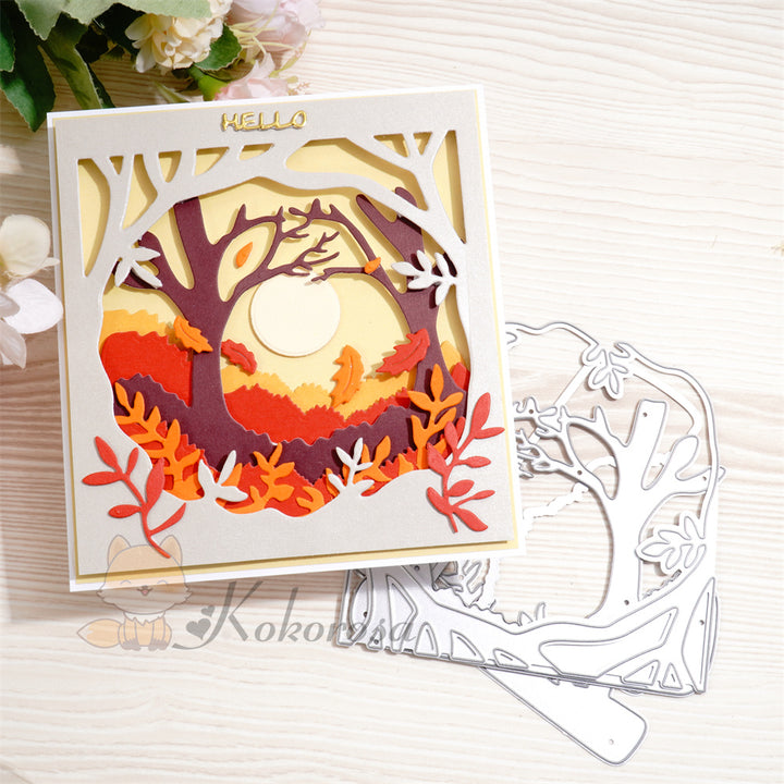 Kokorosa Metal Cutting Dies with Forest Scenery