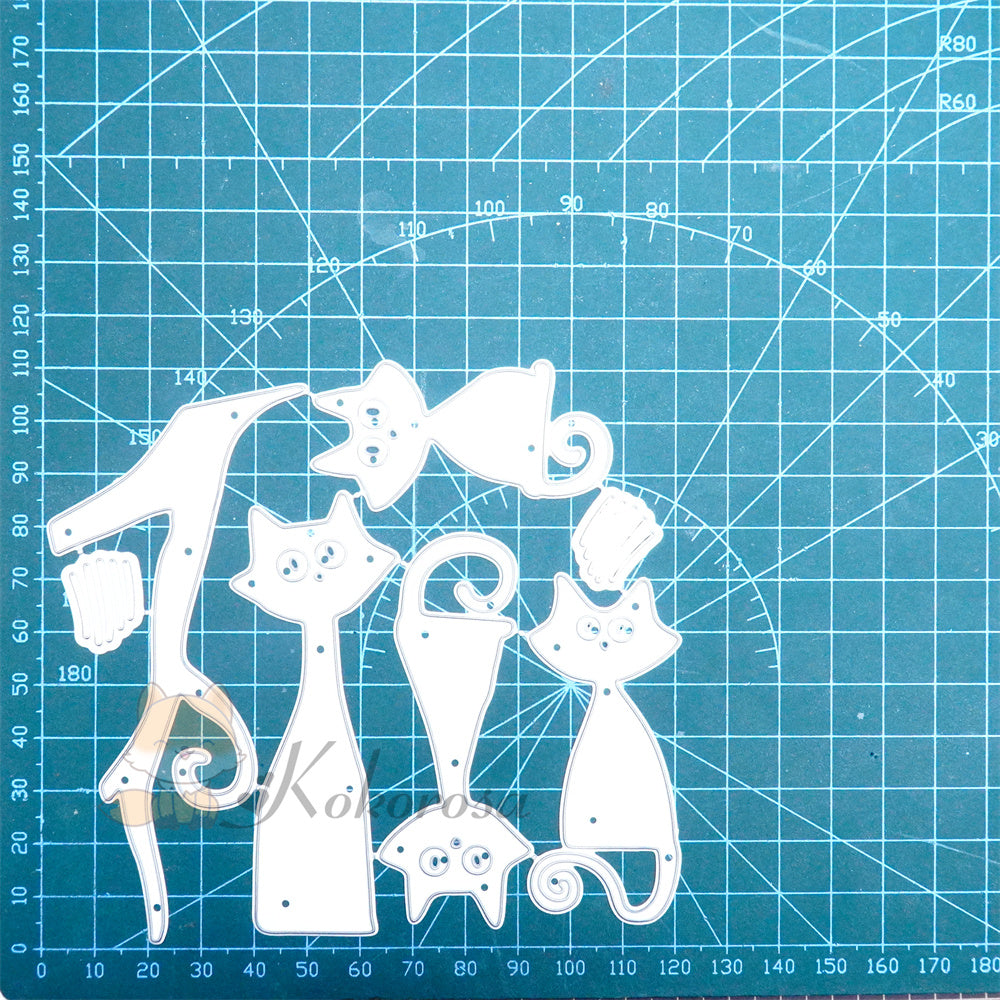 Kokorosa Metal Cutting Dies with Four Cats