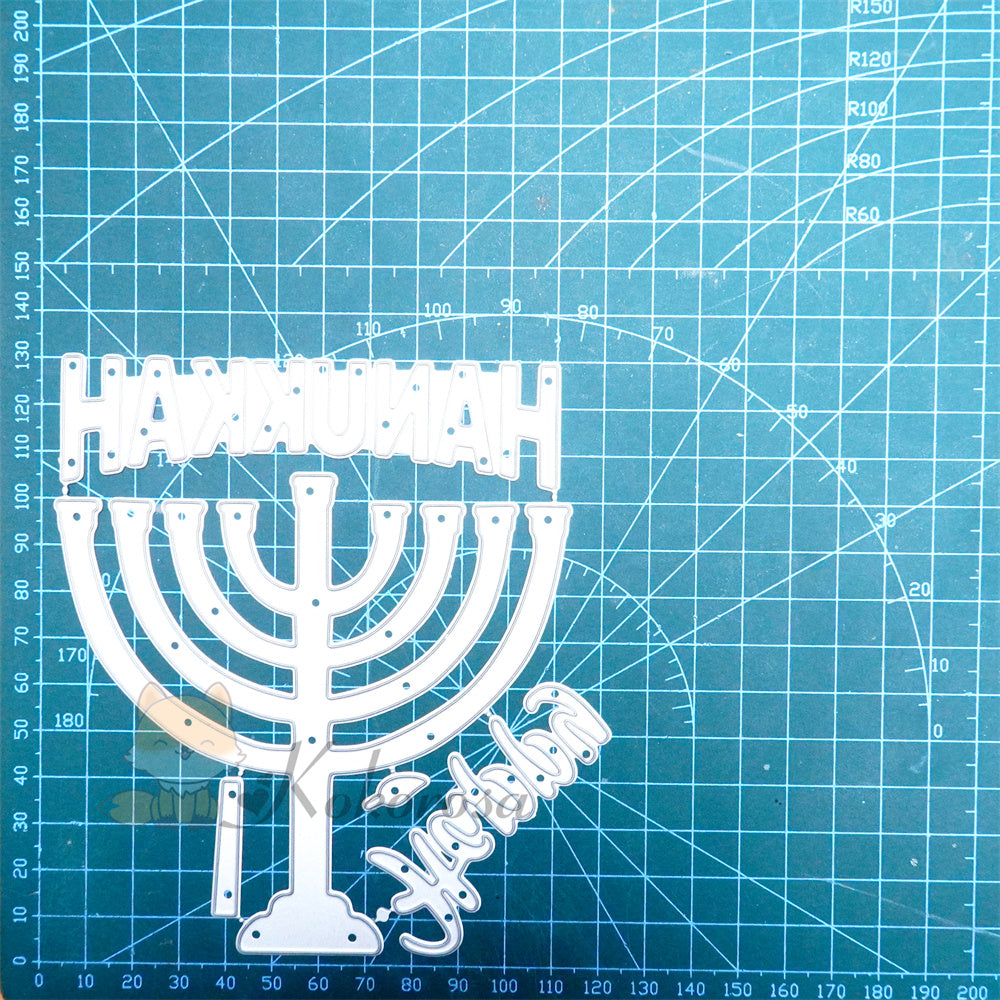 Kokorosa Metal Cutting Dies with Happy HANUKKAH