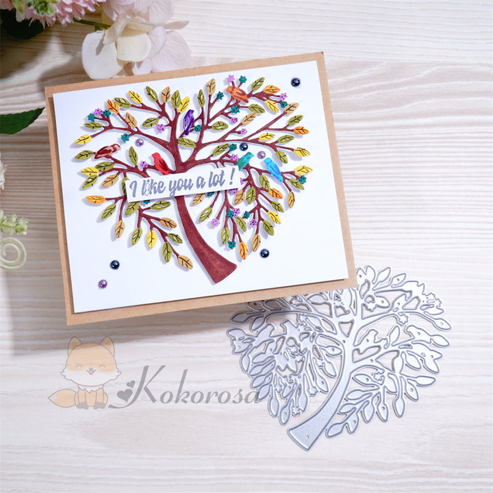 Kokorosa Metal Cutting Dies with Heart Tree