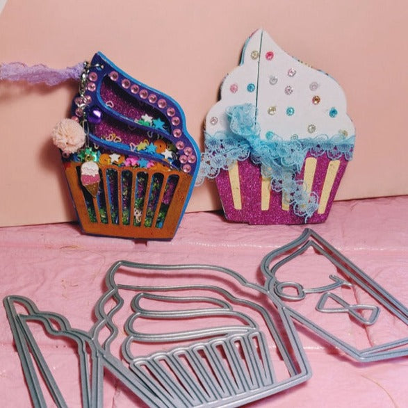 Kokorosa Metal Cutting Dies with Openable Cupcake