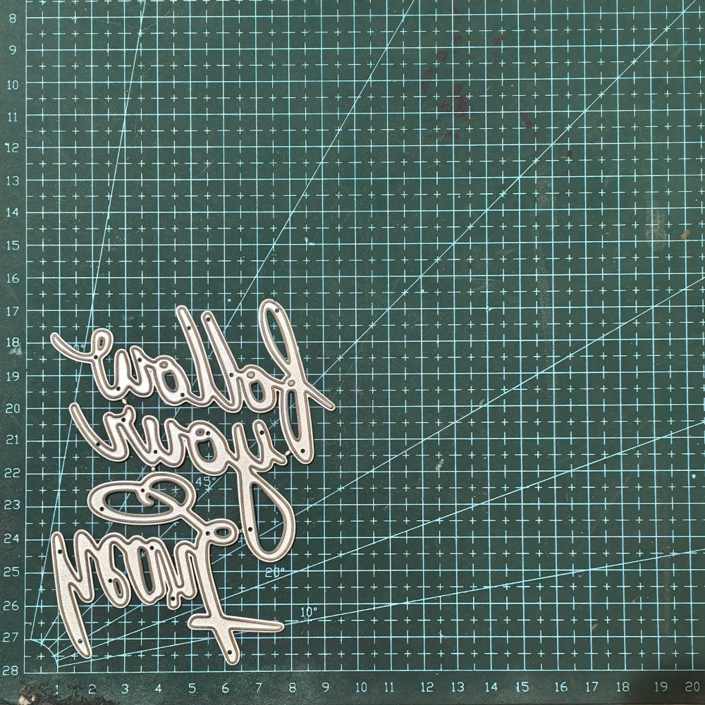 Kokorosa Metal Cutting Dies with Follow Your Heart Word