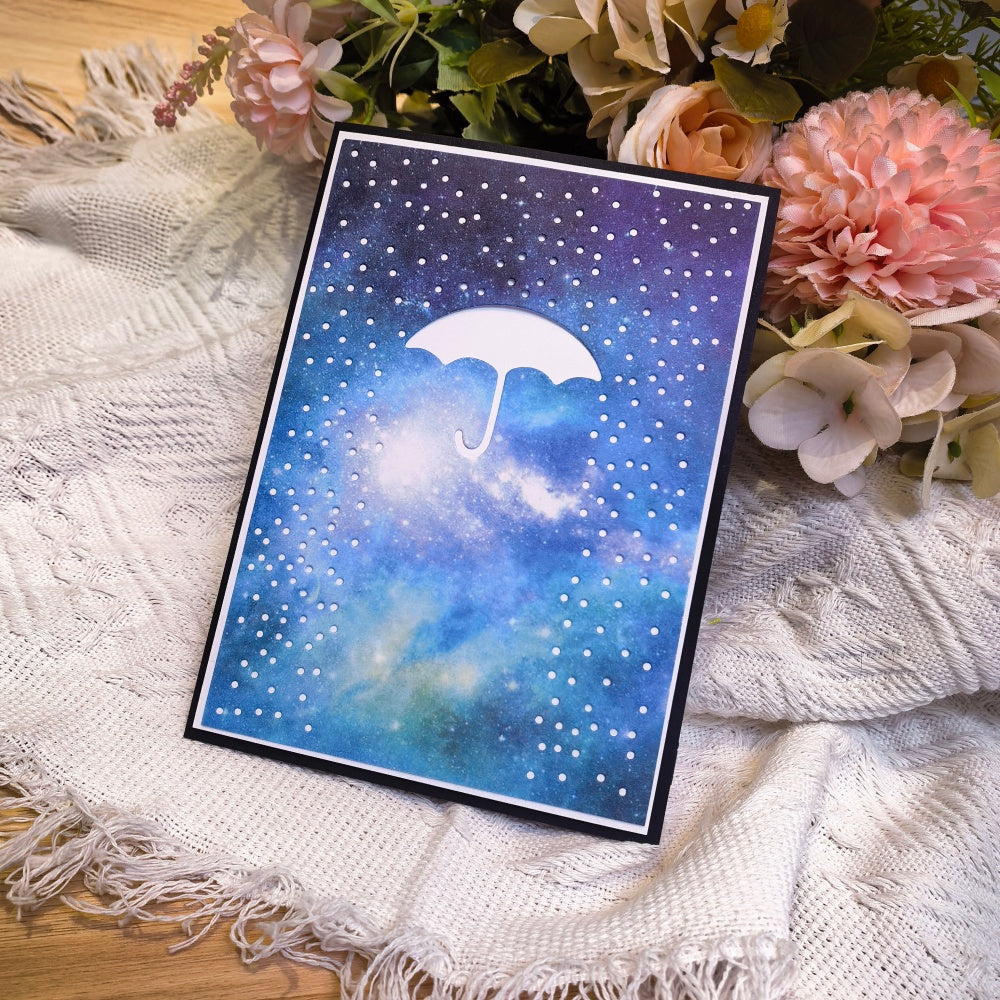 Kokorosa Metal Cutting Dies with Rainy Day Background Board