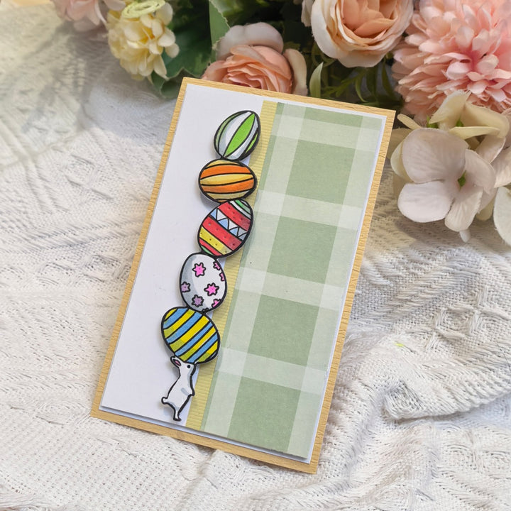 Kokorosa Metal Cutting Dies with Bunny Balancing Easter Eggs