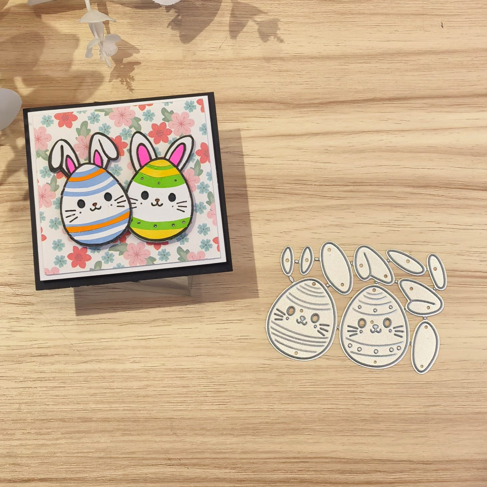 Kokorosa Metal Cutting Dies with Easter Eggs Bunny