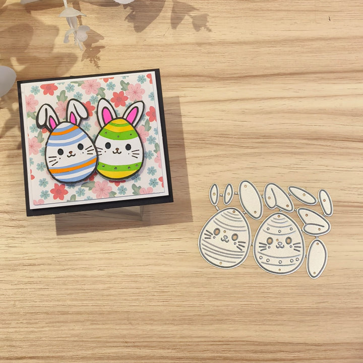 Kokorosa Metal Cutting Dies with Easter Eggs Bunny